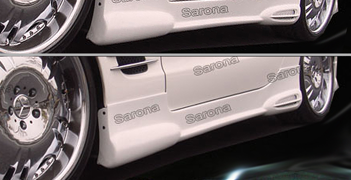 Custom Mercedes SL  Convertible Side Skirts (2003 - 2012) - $490.00 (Part #MB-037-SS)